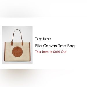 Tory Burch Ella Canvas Tote